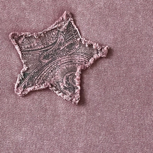 Easel Patchwork Mineral Wash Lightweight Knit Top - Picture 11 of 16